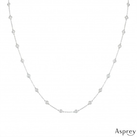 Asprey Platinum Diamond Necklace 1.75ct